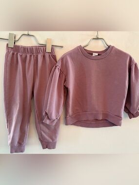 PL Baby Jogger Set in Mauve purple 2T